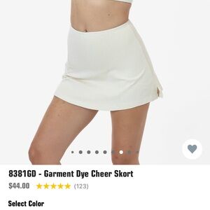 Los Angeles Apparel Garment Dye Cheer Skort